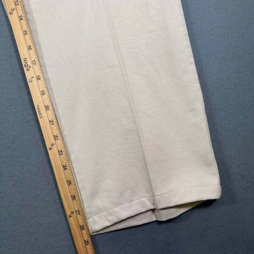 Polo Ralph Lauren Andrew Pant Mens 40x32 Pleated Chino Khaki Tan 100% Cotton NEW